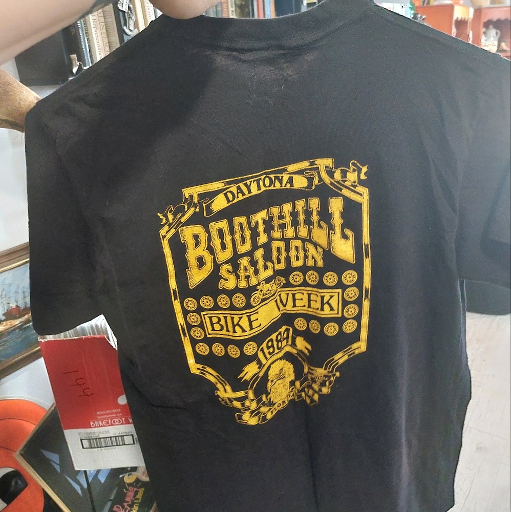 Boothill saloon bike week 1984 biker shirt